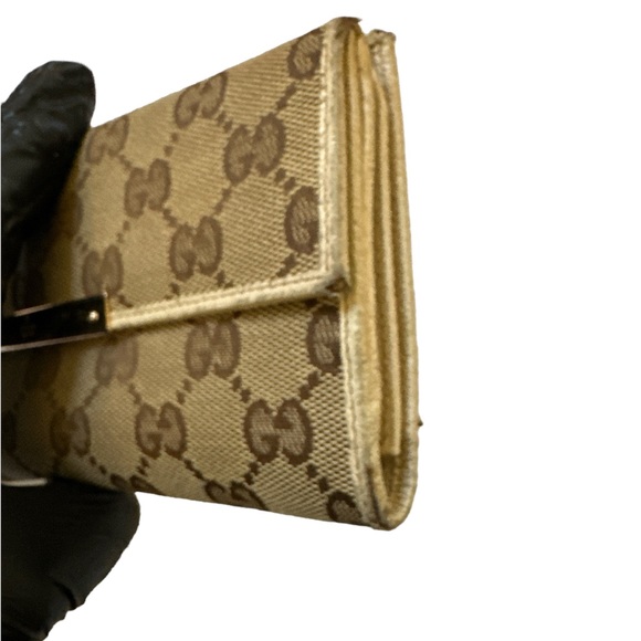 Authentic Gucci Brown Monogram Double Sided  Long Wallet - Picture 11 of 13